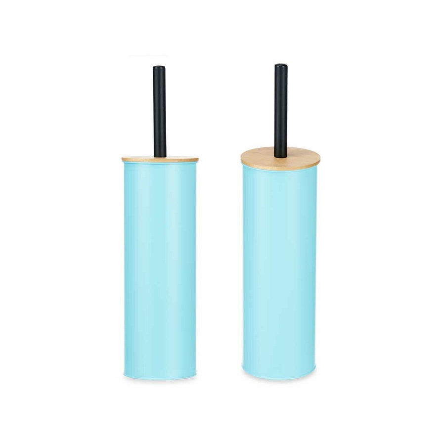 Ščetka za stranišče Modra Kovina Bambus Plastika 9,5 X 27 X 9,5 cm (6 kosov)