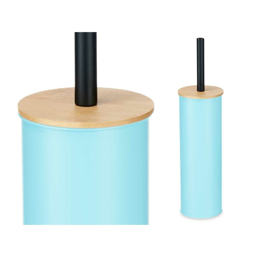 Ščetka za stranišče Modra Kovina Bambus Plastika 9,5 X 27 X 9,5 cm (6 kosov)