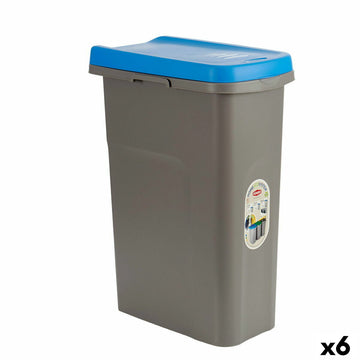 Posoda za smeti Stefanplast Modra Siva Plastika 25 L (6 kosov)