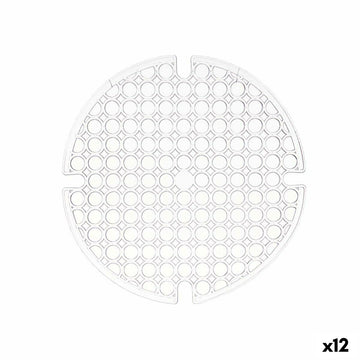 Nedrseča podloga Prozorno Plastika 29 x 0,1 x 29 cm Pomivalno korito (12 kosov)
