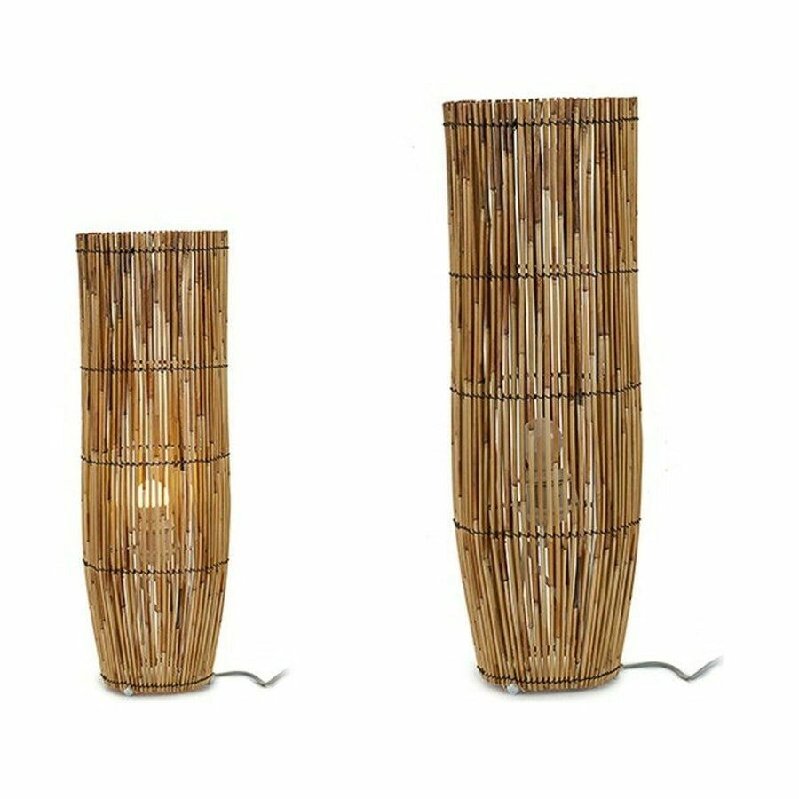 Talna Svetilka Naraven Bambus 21,5 x 62 x 21,5 cm (2 kosov)