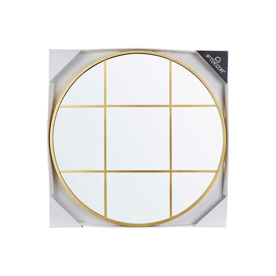 Stensko ogledalo Okno Zlat polistiren 80 x 80 x 3 cm (3 kosov)