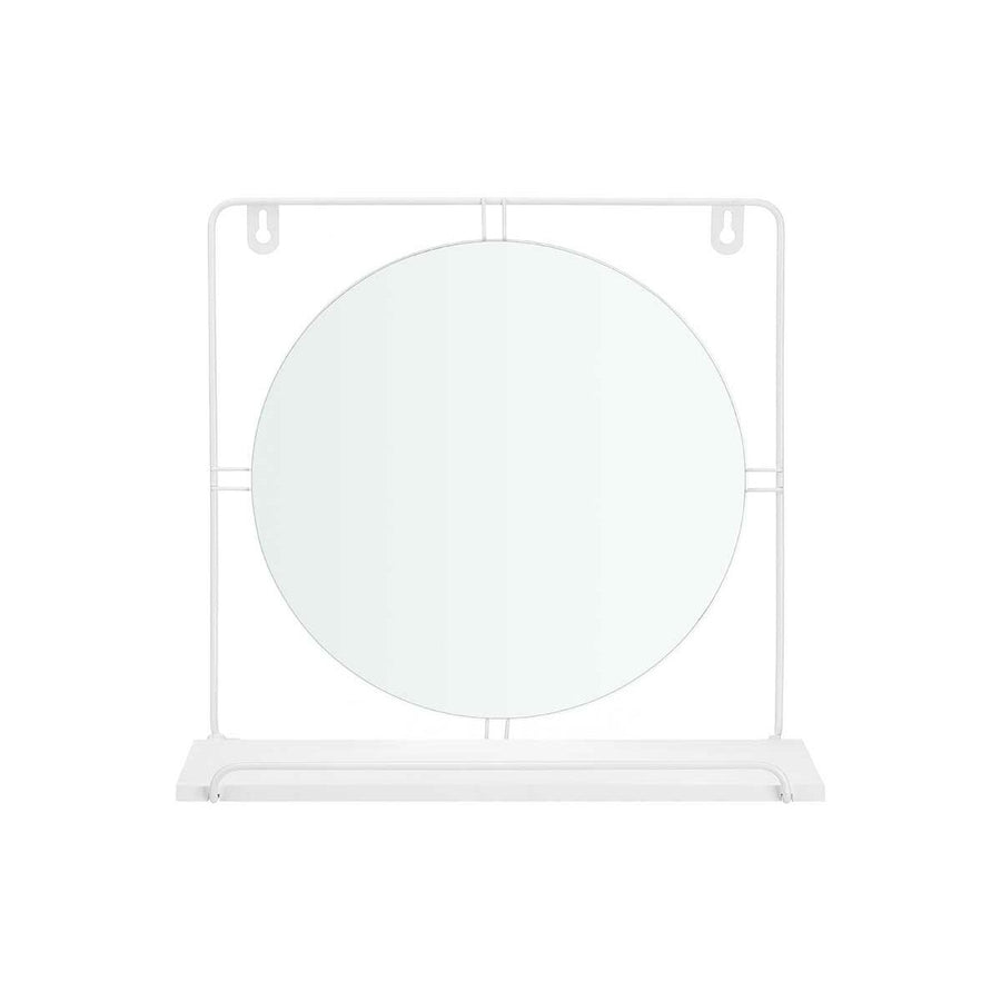 Ogledalo s podporo Bela Kovina Les MDF 33,7 x 30 x 10 cm (4 kosov)