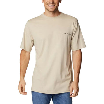 Moška Majica s Kratkimi Rokavi Columbia Csc Basic Logo™ Svetlo rjava Gora