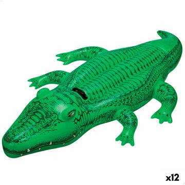 Napihljiva figura za v bazen Intex Krokodil 168 x 86 cm (12 kosov)