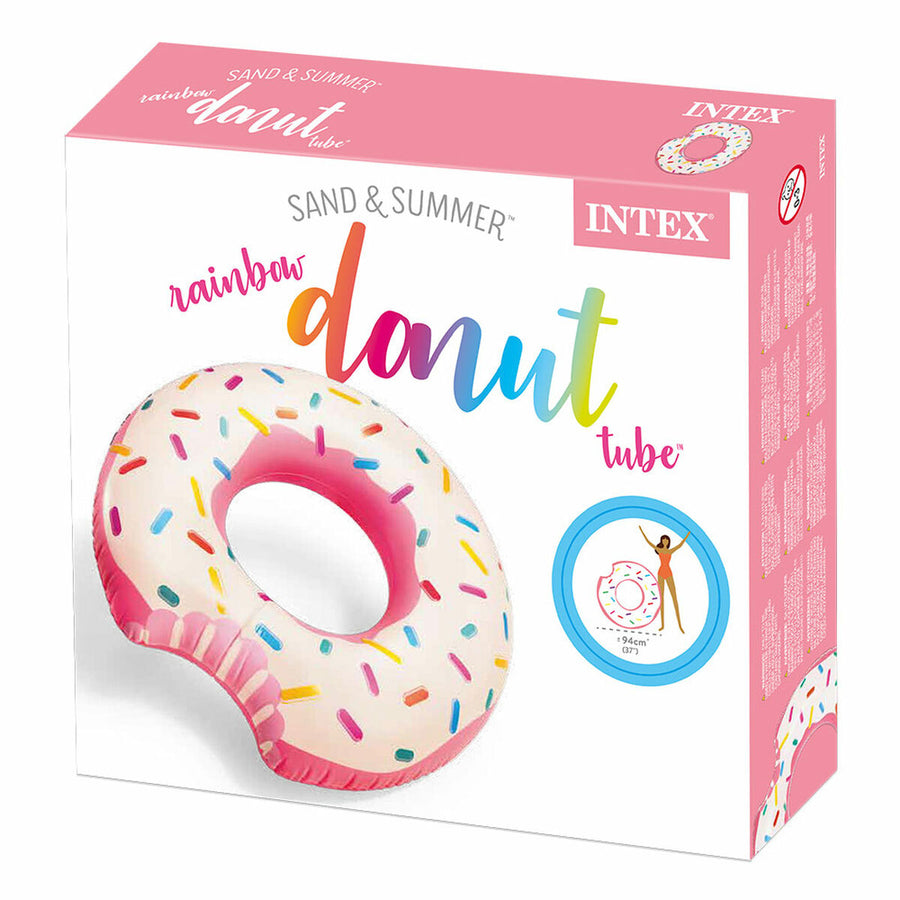 Napihljivo kolo Intex Donut Roza 107 x 99 x 23 cm (12 kosov)