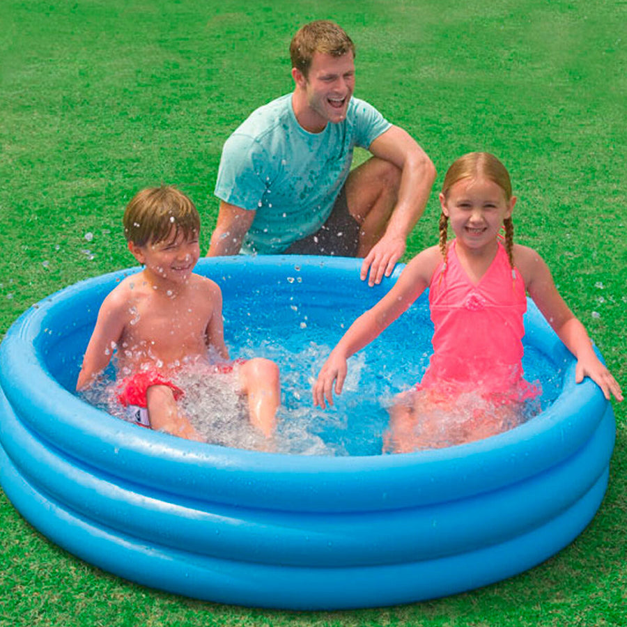 Napihljiv bazen za otroke Intex Modra Obroči 330 L 147 x 33 cm (6 kosov)