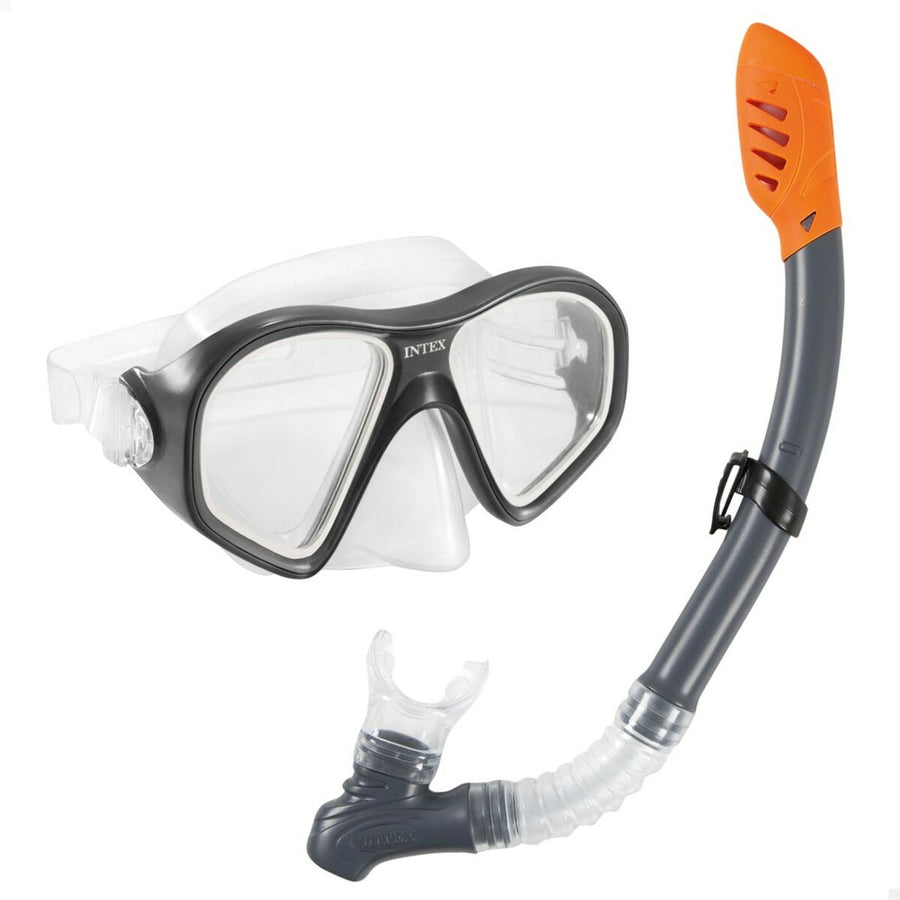 Potapljaška Očala s Cevko Intex Reef Rider Modra