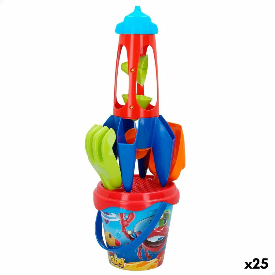 Komplet igrač za na plažo Colorbaby Rocket polipropilen (25 kosov)