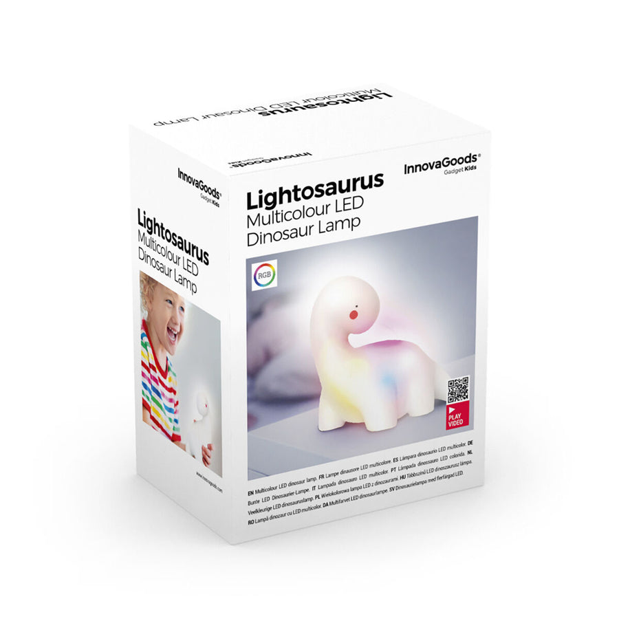 Večbarvna Svetilka Dinozaver z LED lučmi Lightosaurus InnovaGoods