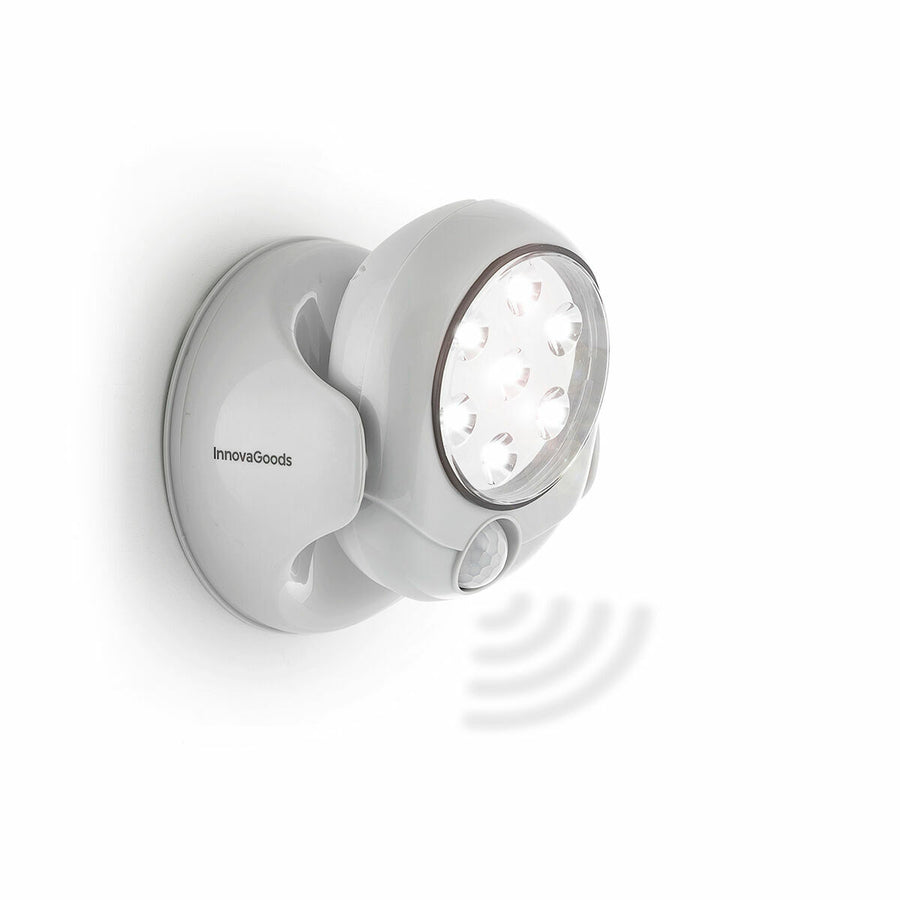 LED Luč s Senzorjem Gibanja Lumact 360º InnovaGoods Siva (Prenovljeni izdelk B)