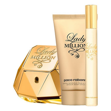 Ženski parfumski set Lady Million Paco Rabanne EDP (3 pcs) (3 pcs)
