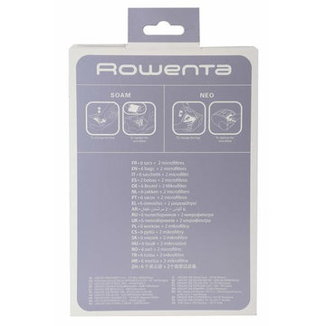 Nadomestna vrečka za sesalnik Rowenta ZR480 (6 Kosi) Filter x 2 (Prenovljeni izdelki C)