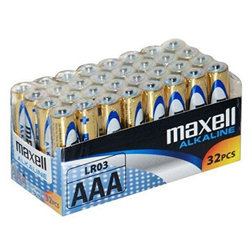 Alkalne Baterije Maxell MXBLR03P32 LR03 AAA 1.5V (32 pcs)