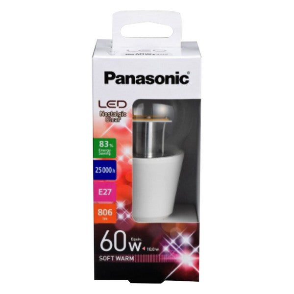 LED svetilka Panasonic Corp. Nostalgic Clear Bulbo A+ 10 W 806 lm