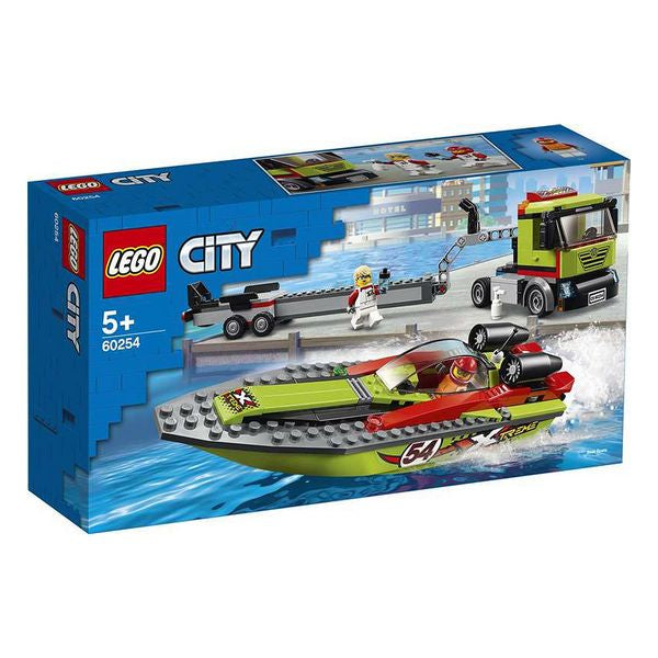Playset City Race Boat Transporter Lego 60254