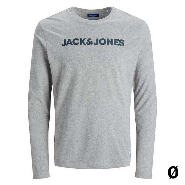 Moška Majica z Dolgimi Rokavi Jack & Jones 12181902 GR Siva