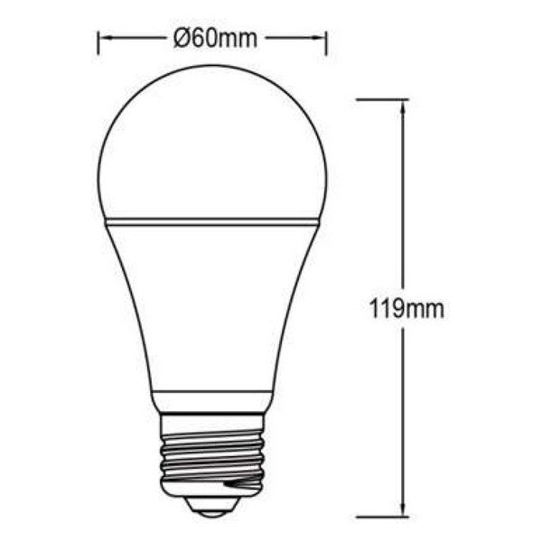 LED svetilka Panasonic Corp. PS Frost Bulbo 11,5 W A+ 1050 Lm