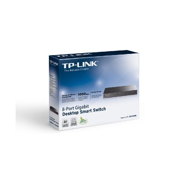 Desktop Switch TP-LINK Smart TL-SG2008 8P Gigabit VLAN