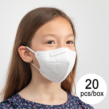 Zaščitna dihalna maska FFP2 NR HC005 Otroška Bela (Paket 20 kosa)