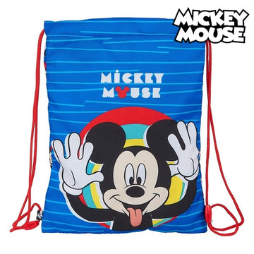 Nahrbtnik s trakovi Mickey Mouse Me Time Modra Rdeča