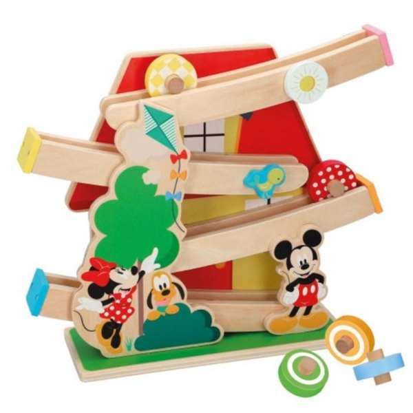 Lesena Steza z Rampami za Avte Disney Baby Les (29 cm)