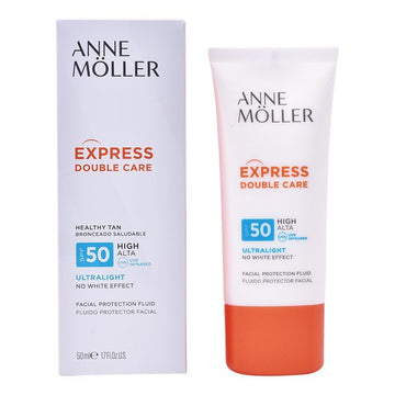 Tekoče sredstvo za zaščito pred soncem Express Double Care Anne Möller Spf 50 (50 ml)