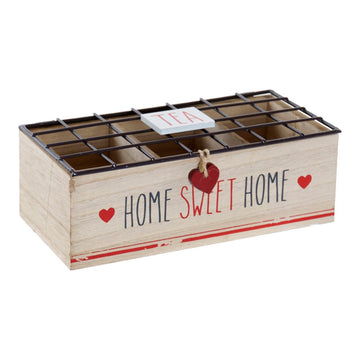 Škatla za pijače DKD Home Decor Tea Kovina Les MDF (24 x 10.5 x 8.5 cm)