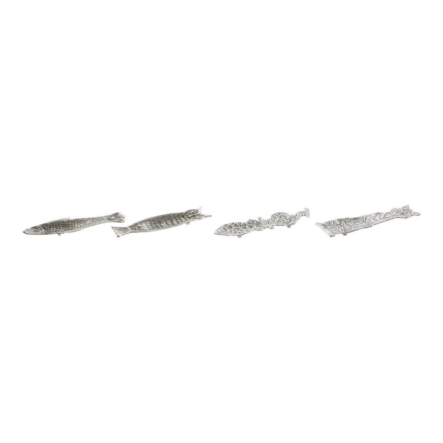 Držalo DKD Home Decor Palice za kadila Živali Aluminij (4 pcs) (6 x 22 x 1 cm)