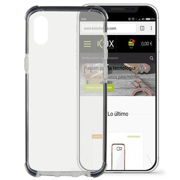 Ovitek za Mobilnik Iphone X KSIX Flex Armor Prozorno