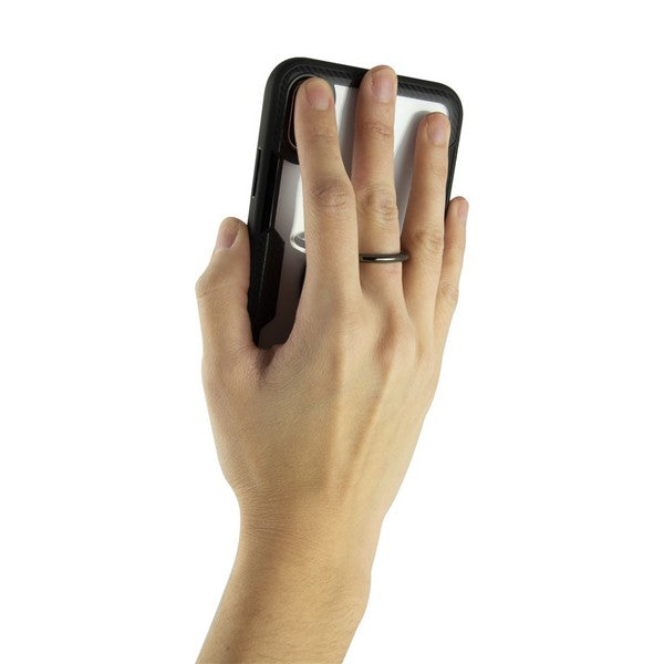 Ohišje s prstanom Iphone KSIX Prozorno