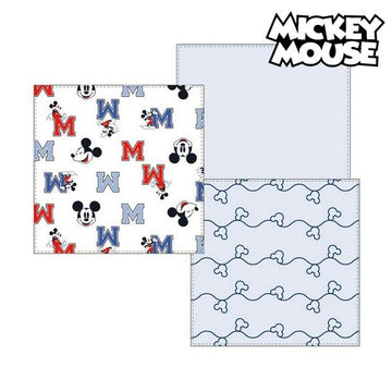 Brisačka iz muslina Mickey Mouse 75380 Modra (Paket 3 kosa)