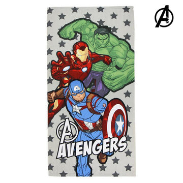 Brisača za na plažo The Avengers 75683 Mikrovlakna Siva