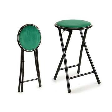 Zložljivi stol Zelena Žamet Kovina (30 x 45,5 x 30 cm)
