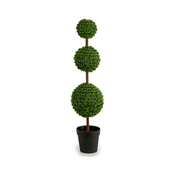 Dekorativna rastlina 3 Krogle Zelena Plastika (24 x 106 x 24 cm)