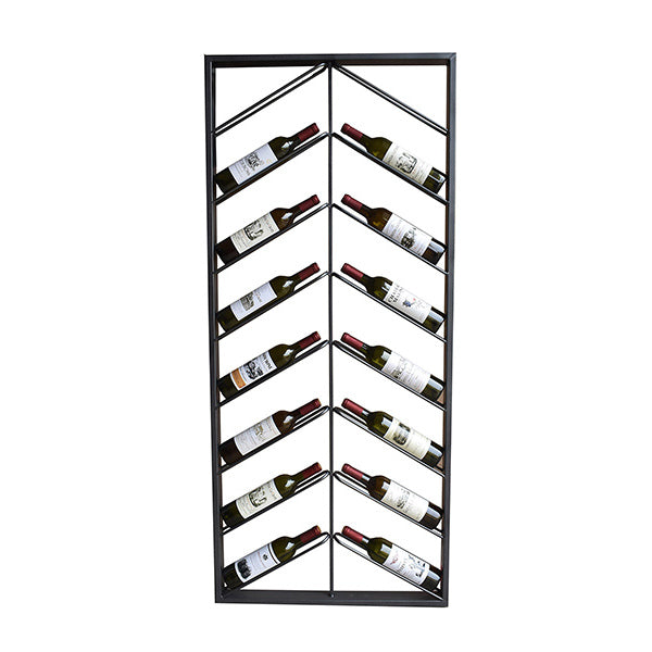 Stojalo za steklenice Metal Wall (160 x 6 x 70 cm)
