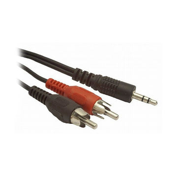 Audio konektor v 2 RCA kabel GEMBIRD CCA-458 Črna (1,5 m)