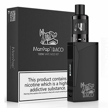 Elektronska cigareta Manvap BACO Črna 100W (Refurbished B)