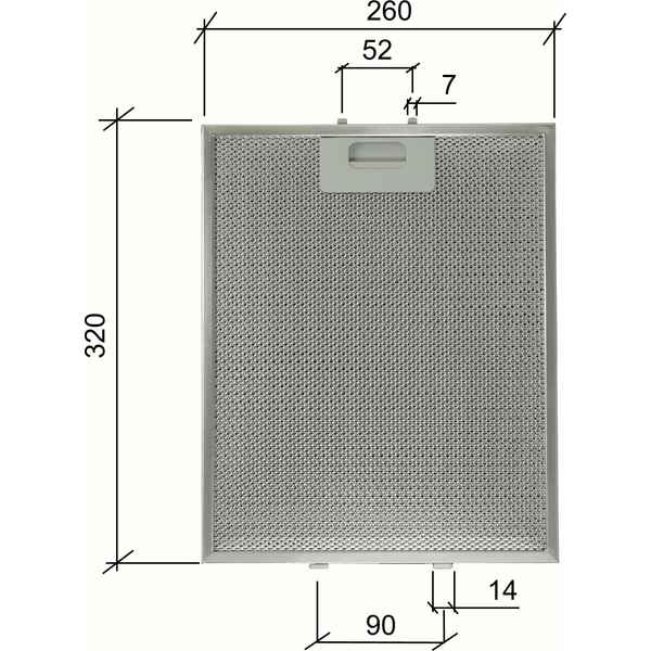 Kovinski Filter za Kuhinjsko Napo (26 x 32 x 0.9 cm) (Refurbished A+)