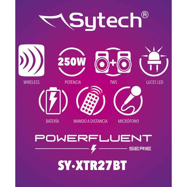 Brezžični bluetooth zvočniki Sytech SY-XTR27BT 250W (Refurbished C)