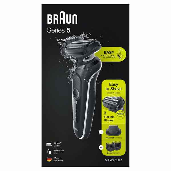 Električni brivnik Braun 50-W1500s Serie 5 Brezžično (Prenovljeni izdelk B)