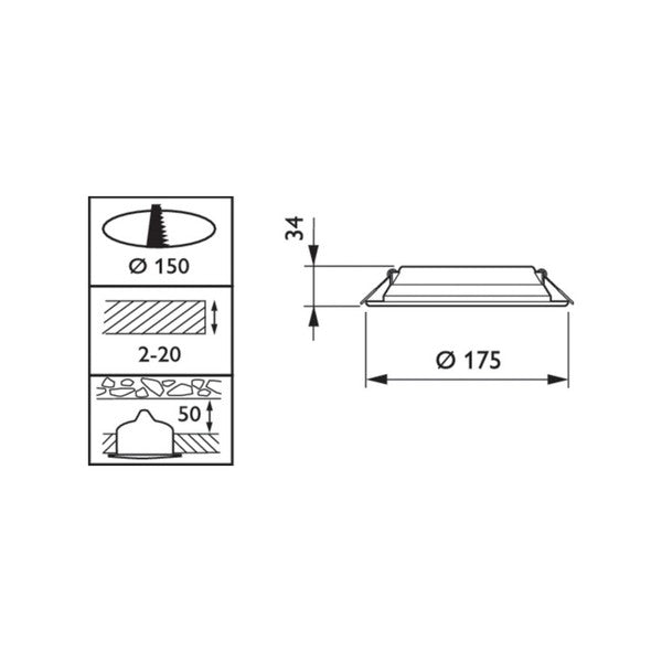 Downlight Philips Ledinaire DN065B A+ 11 W 1000 Lm