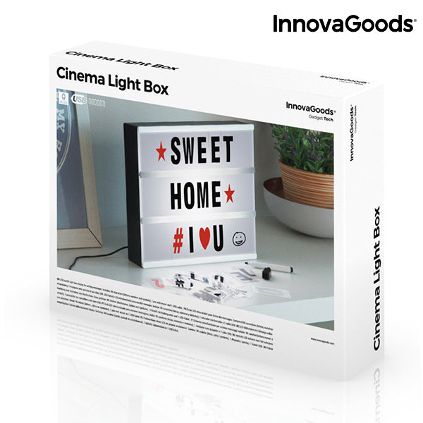 LED Škatla za Pisanje Sporočil Cinema InnovaGoods