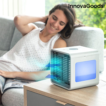 Mini Prenosna Klimatska Naprava z Izhlapevanjem z LED Freezy Cube InnovaGoods