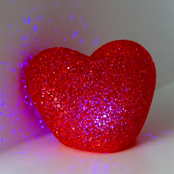 Večbarvno Škrlatno LED Srce