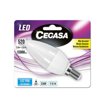 Svečna LED žarnica Cegasa E14 5,5 W A+