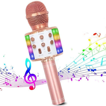 Mikrofonom Karaoke Bluetooth Zlato roza Brezžični (7,5 x 22,5 x 7,5 cm) (Refurbished C)