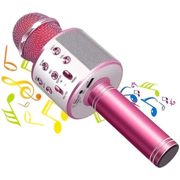 Mikrofonom Karaoke Bluetooth Roza (Refurbished A+)